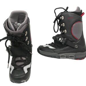 BRAND NEW BURTON FILAMENT SI STEP IN SNOWBOARD BOOTS!  SIZE 8  GRAY & BLACK